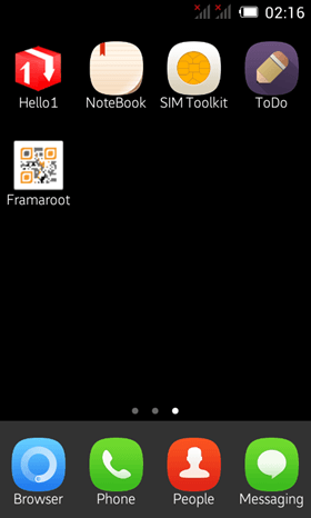 Framaroot App Drawer