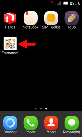 Framaroot App Installed